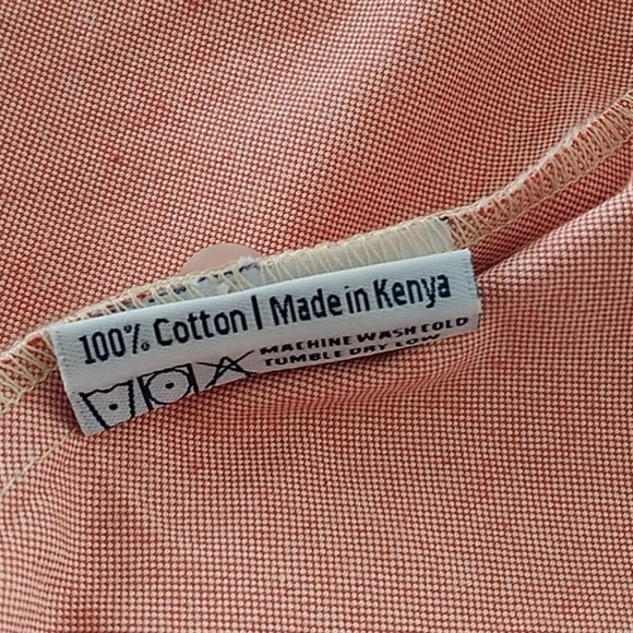 NEW American Rhino, Shirt Dress, Kenyan Cotton. Sz L - Picture 8 of 9